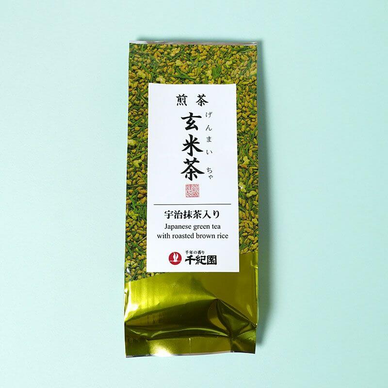 老舗茶舗千紀園の宇治抹茶入り「煎茶玄米茶」