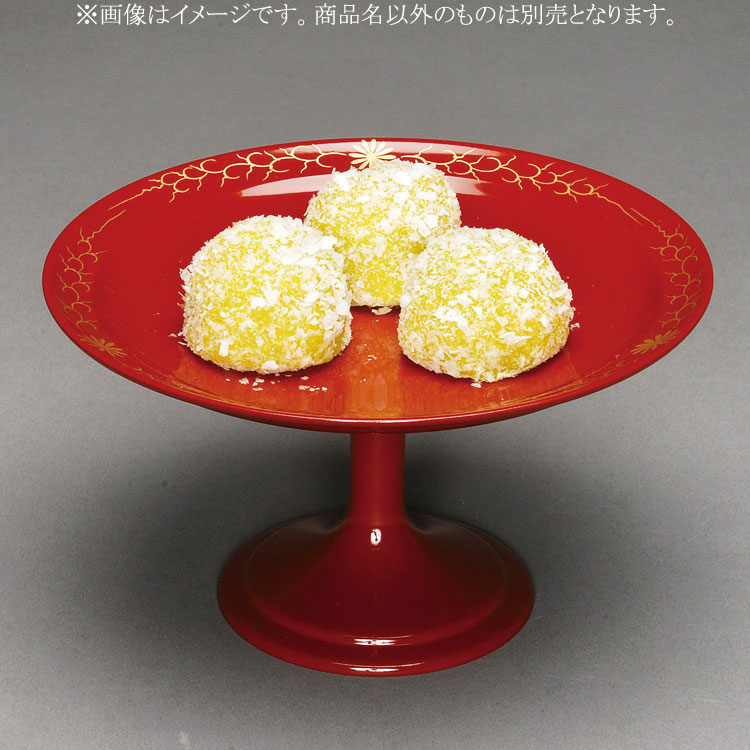 茶器/茶道具 菓子器】 干菓子器 貴人高杯 真塗り およげ